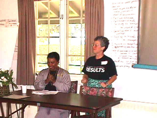 Rep. 
Barbara Lee and Sue Oehser